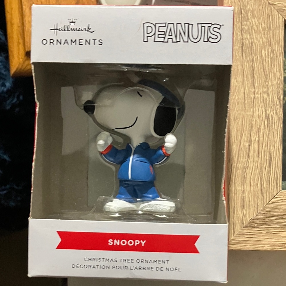 New in box Hallmark Snoopy Ornament 2024 Olympics-Snoopy in jogger outfit